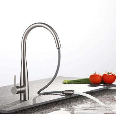 Contemporary Single Handle Brass Mixed Pull-out Kitchen Tap TN0823 Contemporary Single Handle Brass Mixed Pull-out Kitchen Tap TN0823