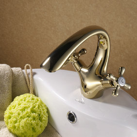 Antique Brass Centerset Two Handles Bathroom Sink Tap T0429G Antique Brass Centerset Two Handles Bathroom Sink Tap T0429G