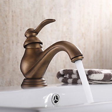 Centerset Single Handle Antique Brass Bathroom Sink Tap TP0480 Centerset Single Handle Antique Brass Bathroom Sink Tap TP0480