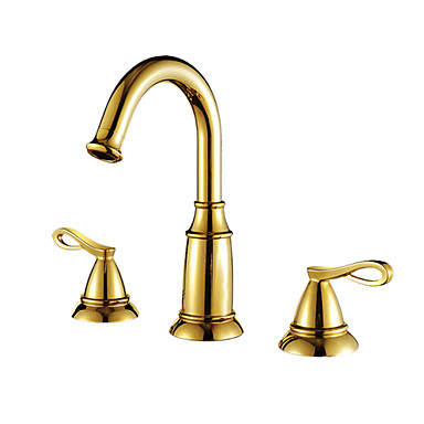 Ti-PVD Finish Widespread Antique Style Bathroom Sink T0481G Ti-PVD Finish Widespread Antique Style Bathroom Sink T0481G