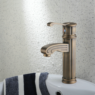 Single Handle Centerset Antique Brass Finish Wood-like Bathroom Sink Tap TP0486 Single Handle Centerset Antique Brass Finish Wood-like Bathroom Sink Tap TP0486