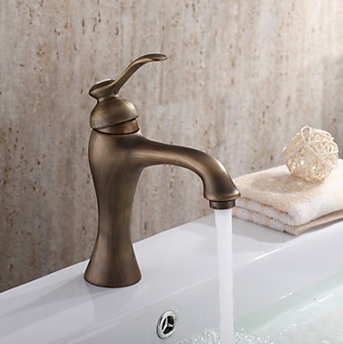 Centerset Antique Brass Bathroom Sink Tap TP0493 Centerset Antique Brass Bathroom Sink Tap TP0493