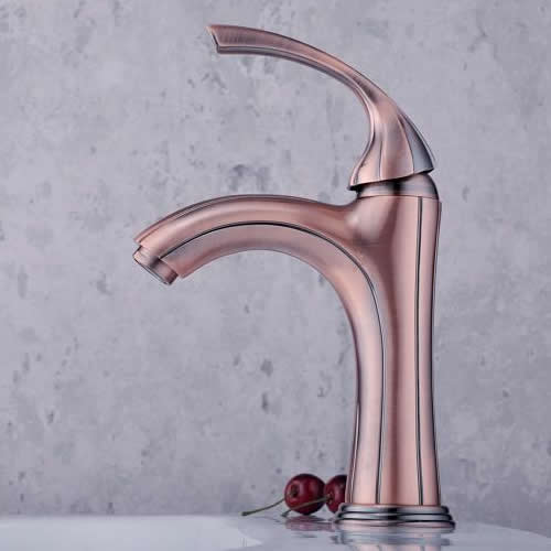 Classic Solid Brass Bathroom Sink Tap - Antique Copper Finish T0519B Classic Solid Brass Bathroom Sink Tap - Antique Copper Finish T0519B