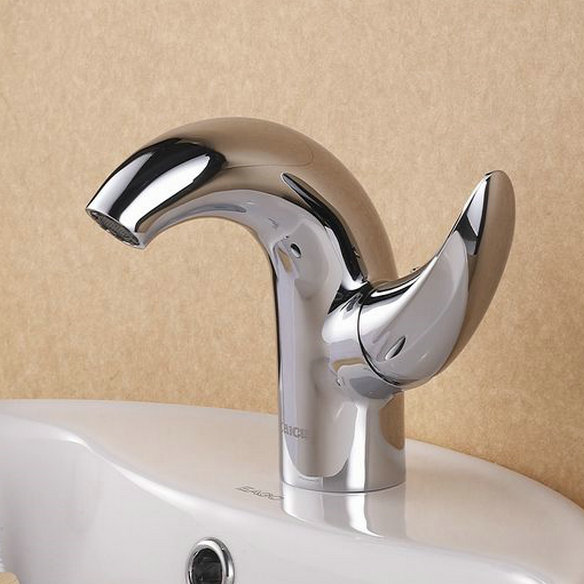 Contemporary Centerset Chrome Finish Bathroom Sink Tap T0548 Contemporary Centerset Chrome Finish Bathroom Sink Tap T0548