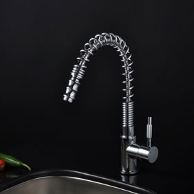 Chrome Single Handle Pull Down Centerset Kitchen Tap T0781F Chrome Single Handle Pull Down Centerset Kitchen Tap T0781F