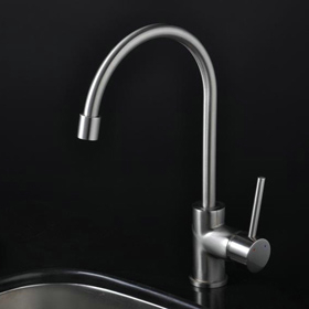 Nickel Brushed Single Handle Kitchen Tap (T1703S) Nickel Brushed Single Handle Kitchen Tap (T1703S)