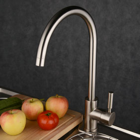 Contemporary Single Handle Brass Kitchen Tap T1729N Contemporary Single Handle Brass Kitchen Tap T1729N