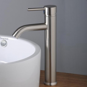 Single Handle Nickel Brushed Centerset Bathroom Sink Tap T1802S Single Handle Nickel Brushed Centerset Bathroom Sink Tap T1802S