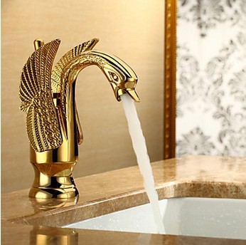 Bionics Design Centerset Bathroom Sink Tap (Ti-PVD Finish) TP2012G Bionics Design Centerset Bathroom Sink Tap (Ti-PVD Finish) TP2012G