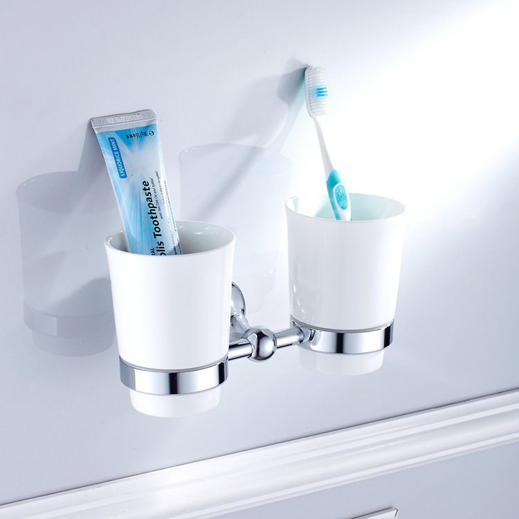 High Quality Brass Chrome Bathroom Double Tooth Brush Holder TB0128 High Quality Brass Chrome Bathroom Double Tooth Brush Holder TB0128
