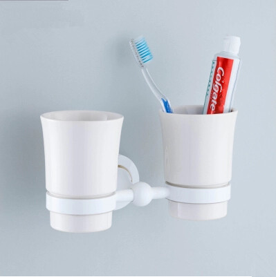 High Quality Brass Roasted white porcelain Bathroom Double Tooth Brush Holder TBH1027 High Quality Brass Roasted white porcelain Bathroom Double Tooth Brush Holder TBH1027