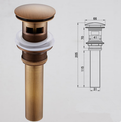 Antique Bronze Pop Up Drain Antique Bronze Pop Up Drain