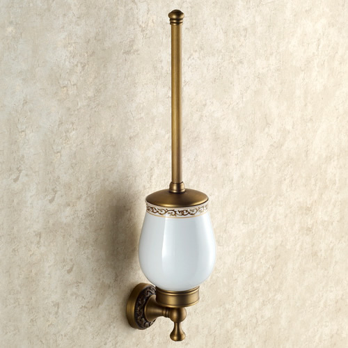 Antique Finish Brass Wall Mount Toilet Bush Holder TAB6104 Antique Finish Brass Wall Mount Toilet Bush Holder TAB6104