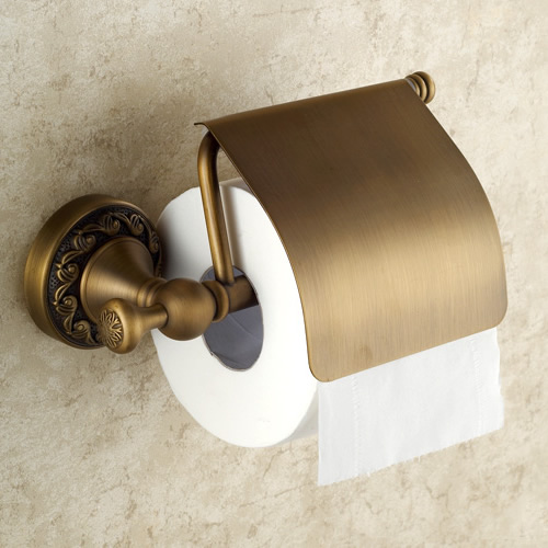 Antique Brass Finish Wall Mounted Toilet Roll Holder TAB6110 Antique Brass Finish Wall Mounted Toilet Roll Holder TAB6110