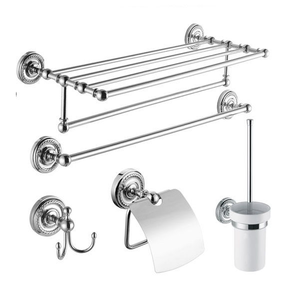5-Piece Chrome Finish Bathroom Accessory Set BCS002 5-Piece Chrome Finish Bathroom Accessory Set BCS002