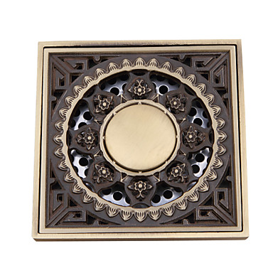 Bathroom Accessory Antique Brass Finish Solid Brass Floor Drain Bathroom Accessory Antique Brass Finish Solid Brass Floor Drain