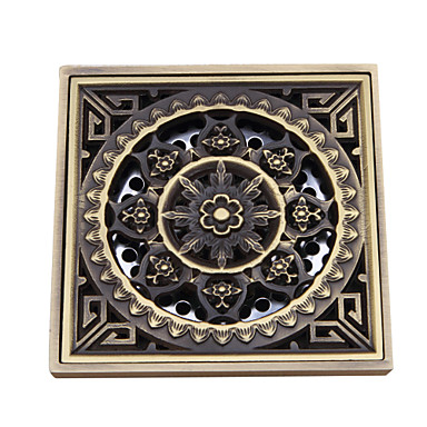 Bathroom Accessory Antique Brass Finish Solid Brass Floor Drain FD007 Bathroom Accessory Antique Brass Finish Solid Brass Floor Drain FD007