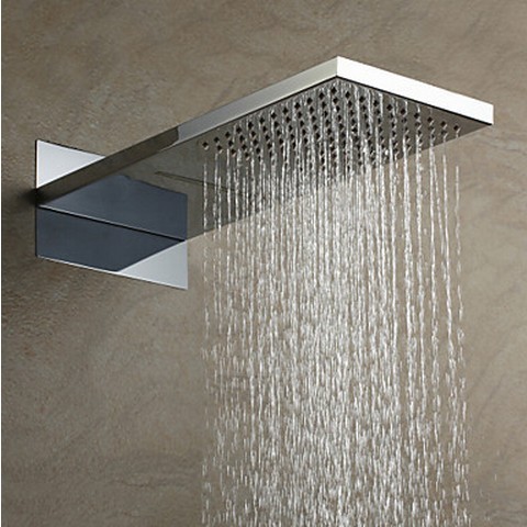High Quality 304 Stainless Steel Rectangle Rainfall Shower Head HB53B High Quality 304 Stainless Steel Rectangle Rainfall Shower Head HB53B