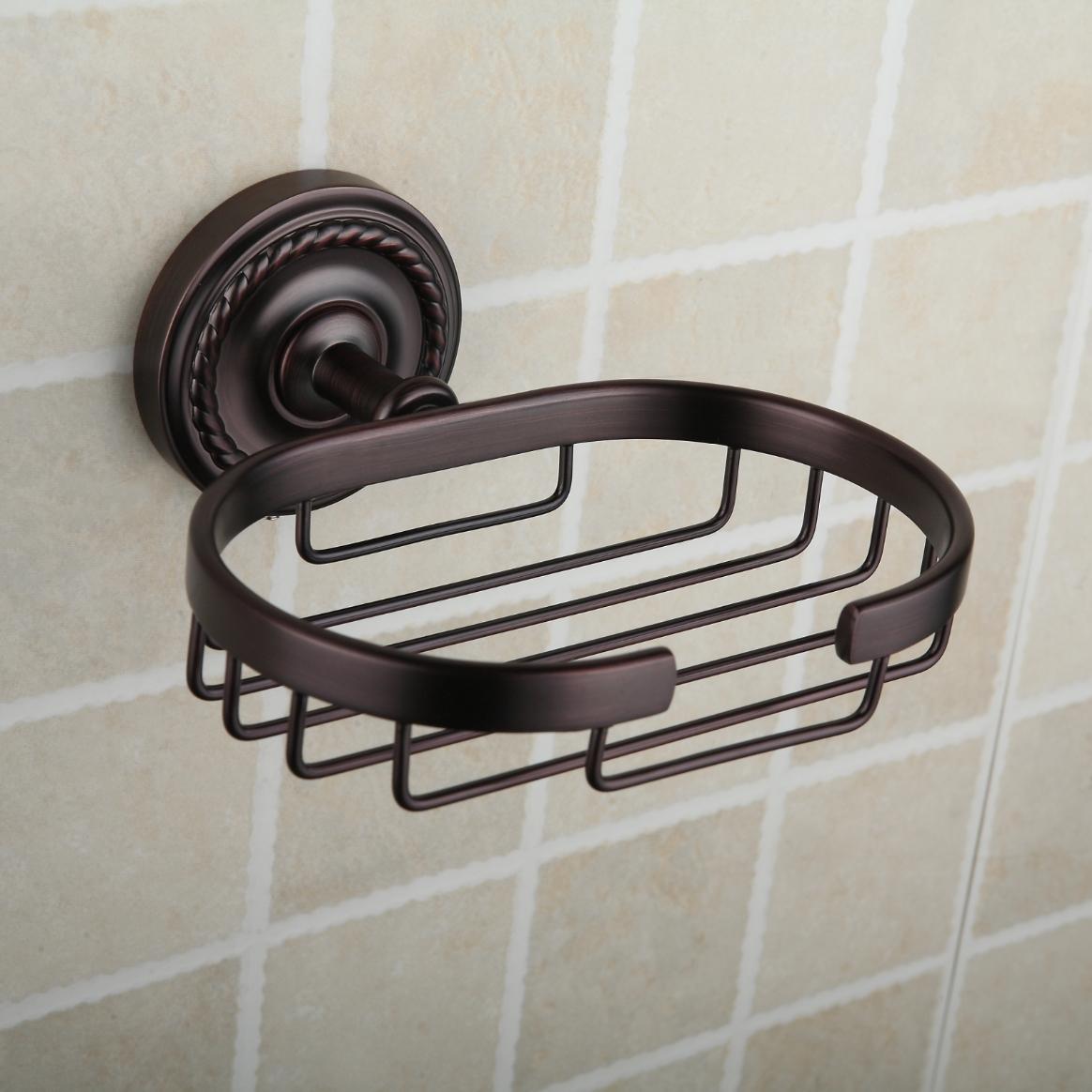 Oil Rubbed Bronze Brass Wall-mounted Soap Basket ORB1001 Oil Rubbed Bronze Brass Wall-mounted Soap Basket ORB1001