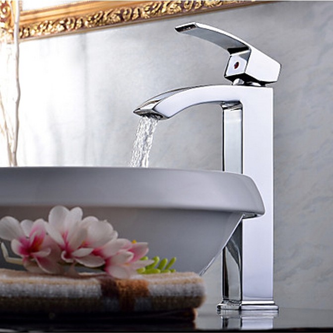 Contemporary Chrome One Hole Single Handle Bathroom Sink Tap TQ0531H Contemporary Chrome One Hole Single Handle Bathroom Sink Tap TQ0531H