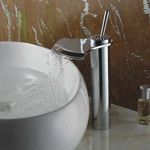 Chrome Finish Single Handle Waterfall Bathroom Sink Tap TQ3001H Chrome Finish Single Handle Waterfall Bathroom Sink Tap TQ3001H