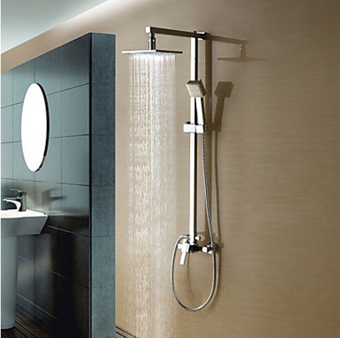 Color Changing LED Shower Tap with 8 inch Shower Head + Hand Shower TSC020 Color Changing LED Shower Tap with 8 inch Shower Head + Hand Shower TSC020