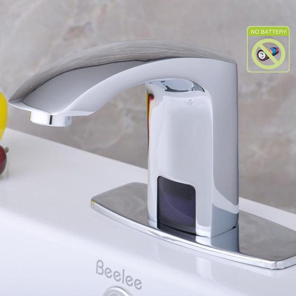 Contemporary Bathroom Sink Tap with Hydropower Automatic Sensor - T0102P Contemporary Bathroom Sink Tap with Hydropower Automatic Sensor - T0102P