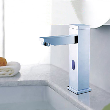 Contemporary Brass Automatic Sensor Bathroom Sink Tap - T0116 Contemporary Brass Automatic Sensor Bathroom Sink Tap - T0116