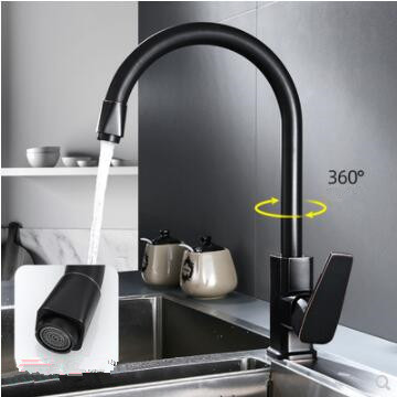 Antique Kitchen Tap Black Brass 360° Rotatable Mixer Kitchen Sink Tap T0138B Antique Kitchen Tap Black Brass 360° Rotatable Mixer Kitchen Sink Tap T0138B