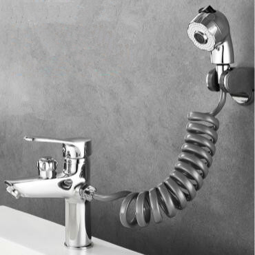 Contemporary Chrome Basin Tap Brass Mixer with Hand Shower Bathroom Sink Tap T0165C Contemporary Chrome Basin Tap Brass Mixer with Hand Shower Bathroom Sink Tap T0165C