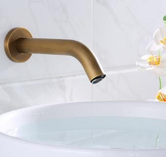 Automatic Taps Antique Brass Wall Mounted Washing Hands Tap Bathrooom Sensor Tap T0170A Automatic Taps Antique Brass Wall Mounted Washing Hands Tap Bathrooom Sensor Tap T0170A