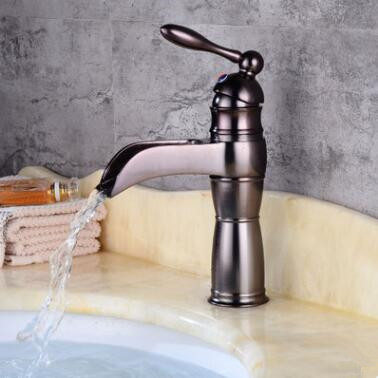Antique Brass ORB finished Mixer Waterfall Bathroom Sink Tap T0195OR Antique Brass ORB finished Mixer Waterfall Bathroom Sink Tap T0195OR