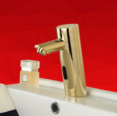 Automatic Taps Antique Golden Cold Water Only Bathroom Sensor Tap T0200G Automatic Taps Antique Golden Cold Water Only Bathroom Sensor Tap T0200G