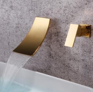 Antique Golden Brushed Brass Wall Mounted Bathroom Basin Tap Laundry Pool Tap T0228G Antique Golden Brushed Brass Wall Mounted Bathroom Basin Tap Laundry Pool Tap T0228G