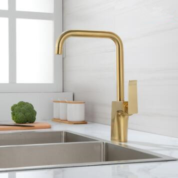 Antique Nickel Brushed Golden Rotatable Spout Kitchen Mixer Sink Tap T0364G Antique Nickel Brushed Golden Rotatable Spout Kitchen Mixer Sink Tap T0364G