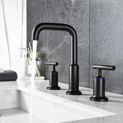 Antique Basin Tap Brass Matte Black Two Handles Mixer Bathroom Sink Tap T0398B Antique Basin Tap Brass Matte Black Two Handles Mixer Bathroom Sink Tap T0398B