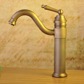 Antique Brass Single Handle Centerset Bathroom Sink Tap T0404A Antique Brass Single Handle Centerset Bathroom Sink Tap T0404A