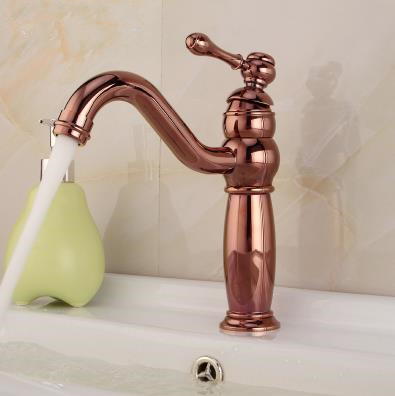 Antique Centerset Bathroom Sink Tap Rose Gold Finish T0434RG Antique Centerset Bathroom Sink Tap Rose Gold Finish T0434RG