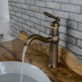 Centerset Antique Brass Bathroom Sink Tap T0448A Centerset Antique Brass Bathroom Sink Tap T0448A