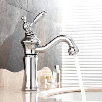 Chrome Single Handle Centerset Bathroom Sink Tap T0536 Chrome Single Handle Centerset Bathroom Sink Tap T0536