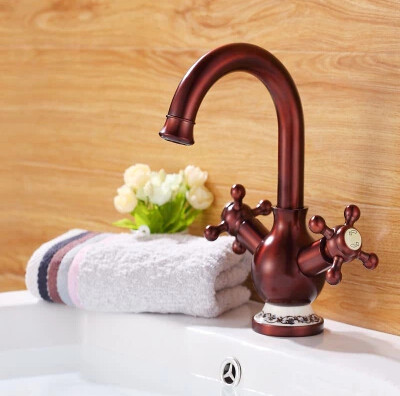 High-grade Brass Double Handles Gold-plated Classic Bathroom Mixer Sink Tap T1088F High-grade Brass Double Handles Gold-plated Classic Bathroom Mixer Sink Tap T1088F