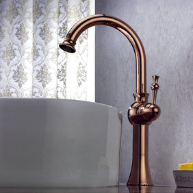 Antique Centerset Bathroom Sink Tap (Rose Gold Finish) T1810RG Antique Centerset Bathroom Sink Tap (Rose Gold Finish) T1810RG