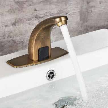 Antique Brass Automatic Taps Hand-free Mixer Bathroom Sink Tap T3080A Antique Brass Automatic Taps Hand-free Mixer Bathroom Sink Tap T3080A