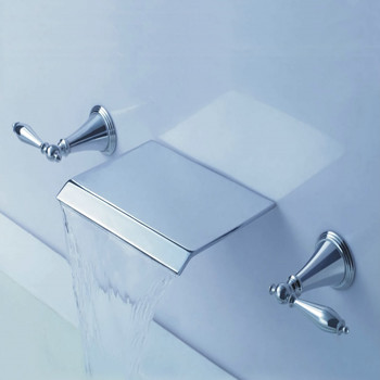 Contemporary Waterfall Bathroom Sink Tap (Wall Mount) T7008B Contemporary Waterfall Bathroom Sink Tap (Wall Mount) T7008B