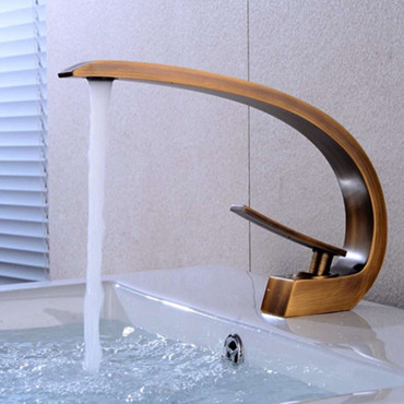 Antique Brass Bathroom Sink Tap Art Designed Mixer Tap TA0129 Antique Brass Bathroom Sink Tap Art Designed Mixer Tap TA0129