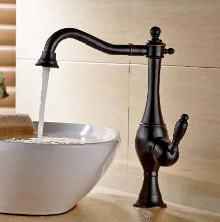 Antique Black Bronze Brass Single Handle Bathroom Sink Tap TA015B Antique Black Bronze Brass Single Handle Bathroom Sink Tap TA015B