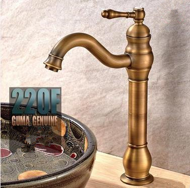 Antique Brass High Version Mixer Bathroom Sink Tap TA0199F Antique Brass High Version Mixer Bathroom Sink Tap TA0199F