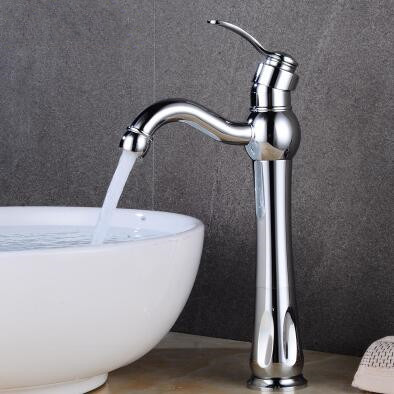 Chrome Finished Brass Mixer Water Rotatable High Version Bathroom Sink Tap TA0260CH Chrome Finished Brass Mixer Water Rotatable High Version Bathroom Sink Tap TA0260CH