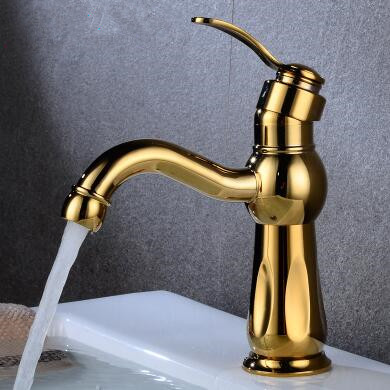 Antique Golden Printed Mixer Water Rotatable Bathroom Sink Tap TA0260G Antique Golden Printed Mixer Water Rotatable Bathroom Sink Tap TA0260G