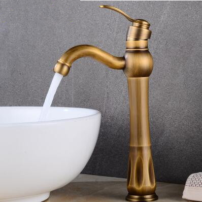 Antique Brass Mixer Water Rotatable High Version Bathroom Sink Tap TA0260H Antique Brass Mixer Water Rotatable High Version Bathroom Sink Tap TA0260H